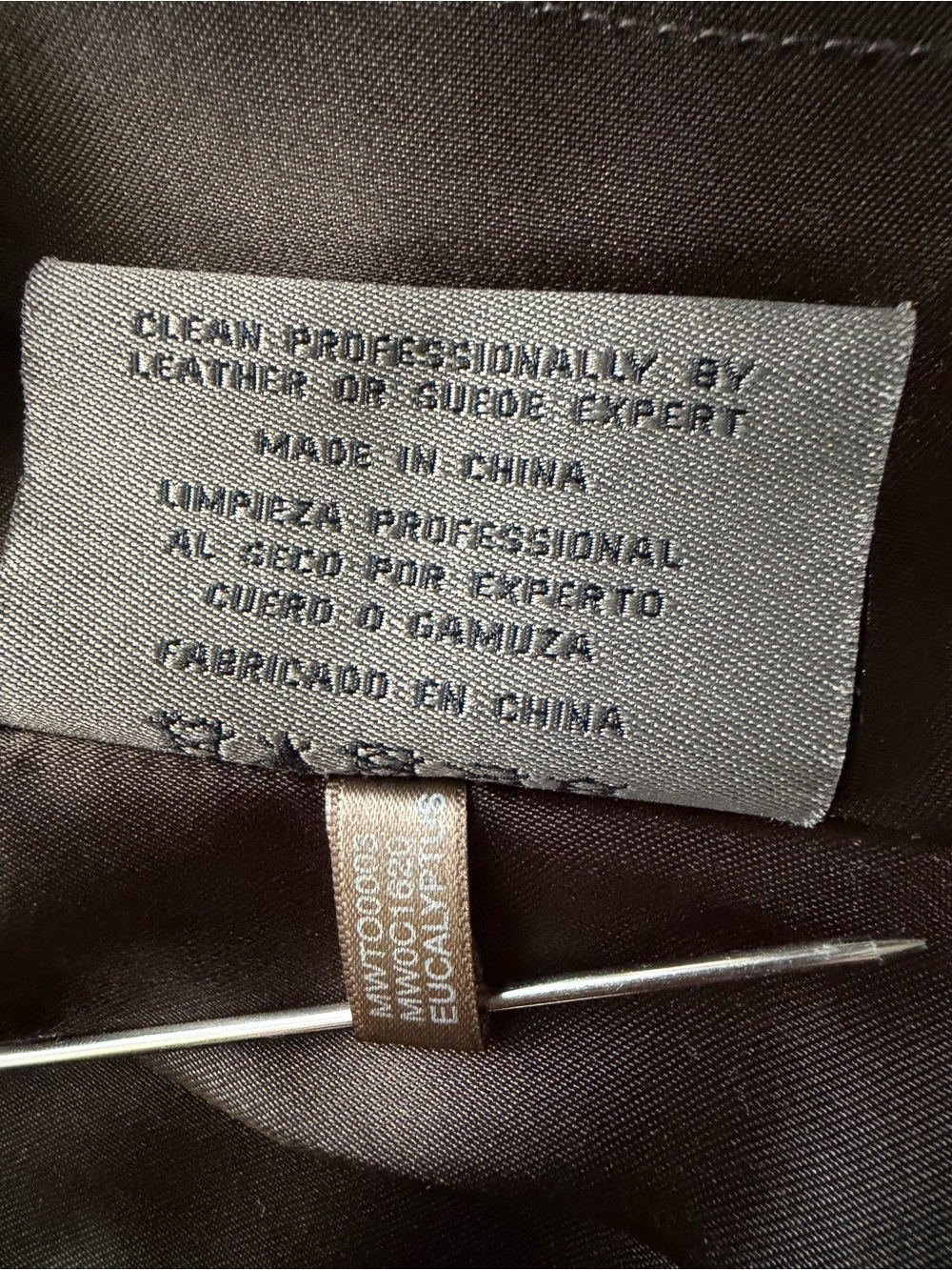 Vintage Andrew Marc Brown Soft Lambskin Leather Jacket Women Small Y2K Zip Up SM - Picture 9 of 13